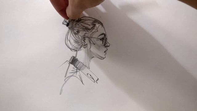 Head in Profile Quick Sketch | Drawing Timelapse #2 by Dylan Choonhachat смотреть онлайн