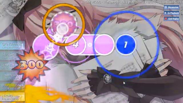 Let´s Osu Momoi Haruko -Luka Luka Night Fever [Easy]