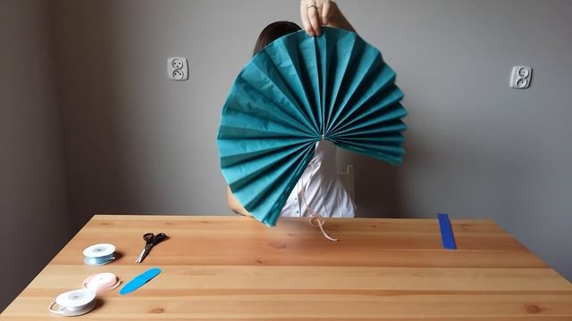 Как сделать бумажный помпон 50 см Бумажные шары для оформления праздника смотреть онлайн