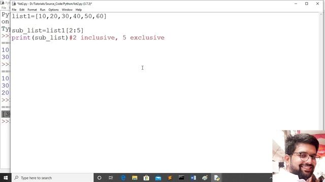 List slicing | slicing of list смотреть онлайн