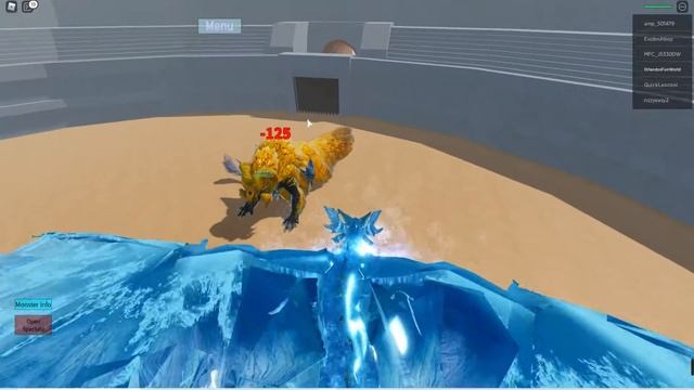 ROBLOX MONSTER HUNTER WORLD TEST - SHORT BATTLE WITH MY ELDER DRAGON XENO'JIVA OR ICE DRAGON! смотреть онлайн