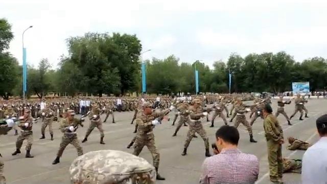 Сарыозек.Павлодар. Успенка .Принятие присяги воинская часть 29108 Сарыозек 27июня 2015г. часть 2