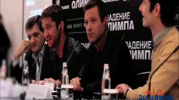 Blockbuster. Gerard Butler in Moscow