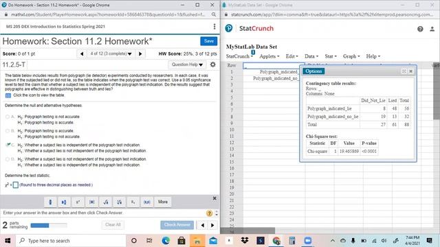 Contingency Tables with StatCrunch смотреть онлайн