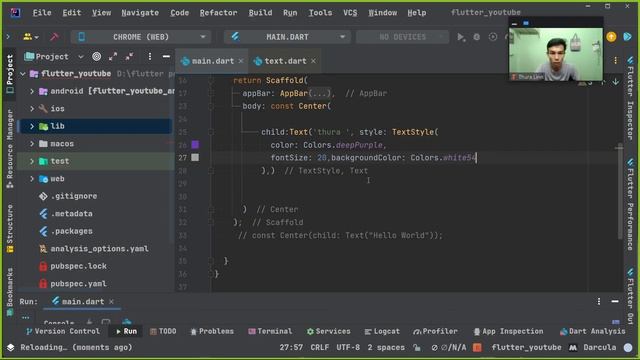 Text Widget - Flutter Tutorials Myanmar смотреть онлайн