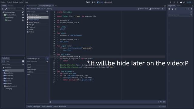 How to add DIALOGUE System in Godot 3? Tutorial смотреть онлайн
