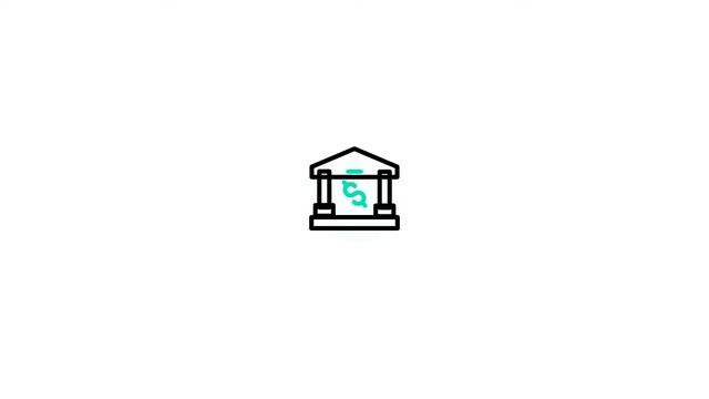 Bank icon Lottie JSON animation смотреть онлайн