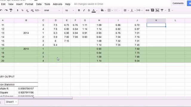 Time Series Forecasting with Google Sheets part (4 of 4) смотреть онлайн