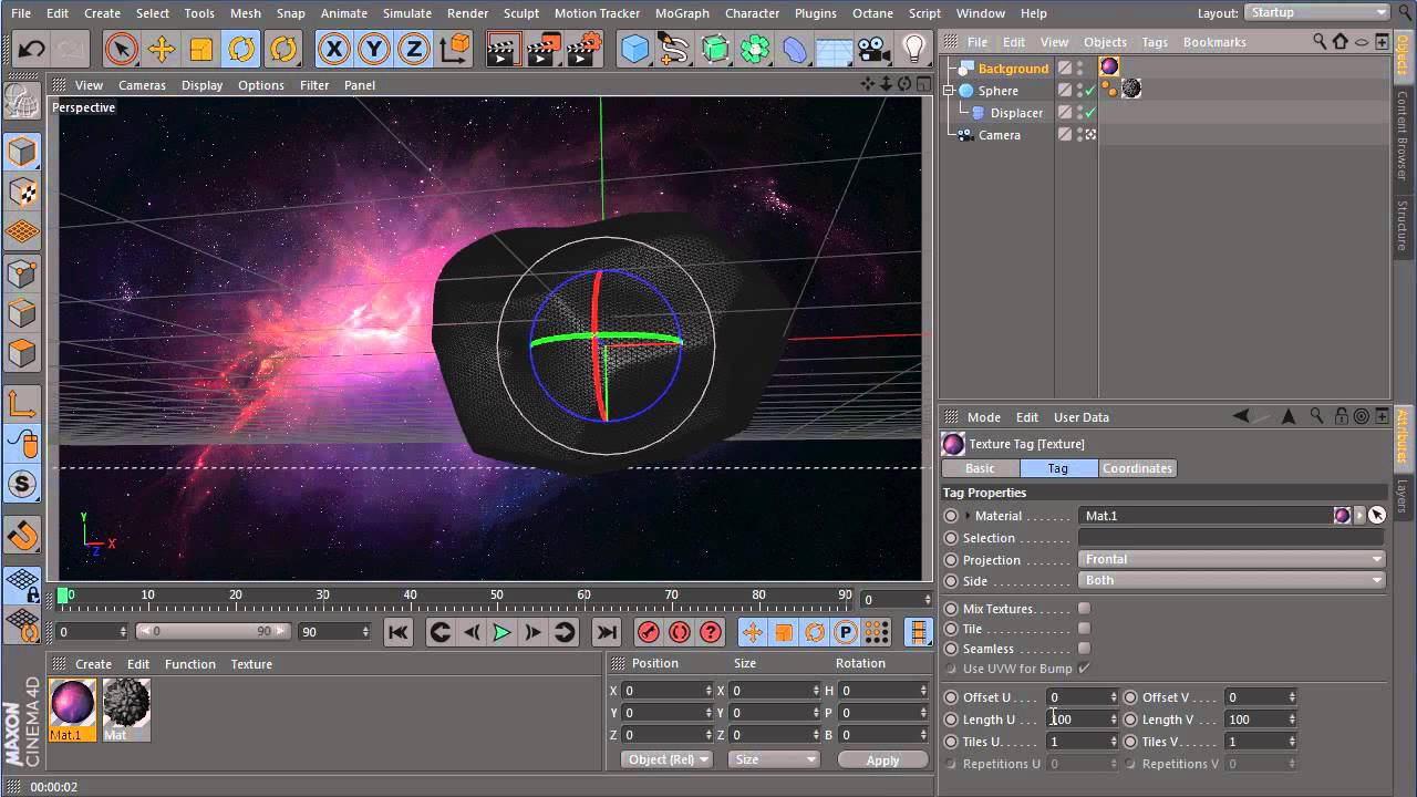 55. Видеоурок по Cinema 4d & After Effects : Создание метеорита