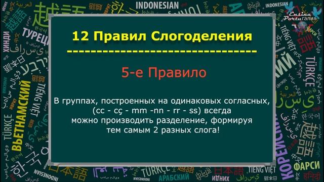 Учим Португальский Язык с Носителем [2020] - Урок #006 - Слогоделение.