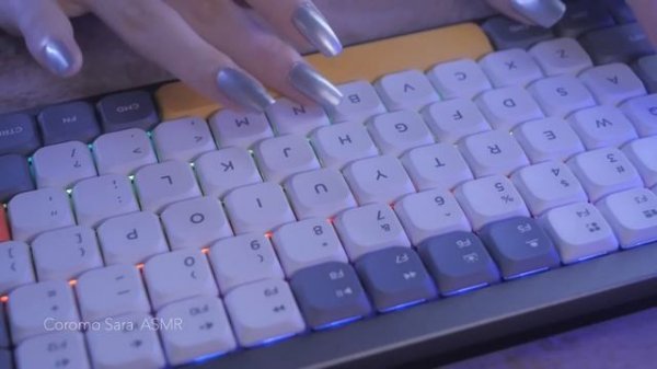 ASMR Sleepy Keyboard Typing / 1 hour (Blue switches, Brown switches)