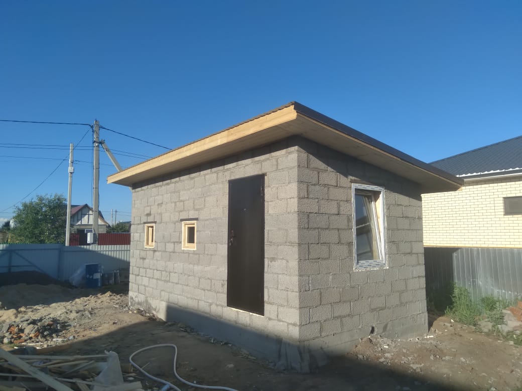 Баня 6х3 из керамзитобетонных блоков под ключ в Казани