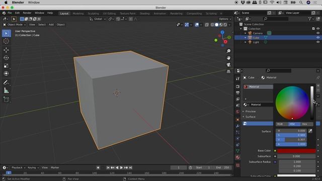 How to Change the Color of an Object in Blender смотреть онлайн