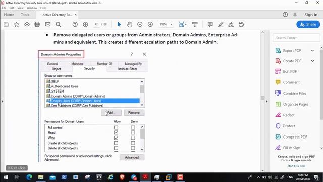 ADSA (Active Directory Security Assesment) & Install & Configure BackupExc Veritas (English Part 5) смотреть онлайн