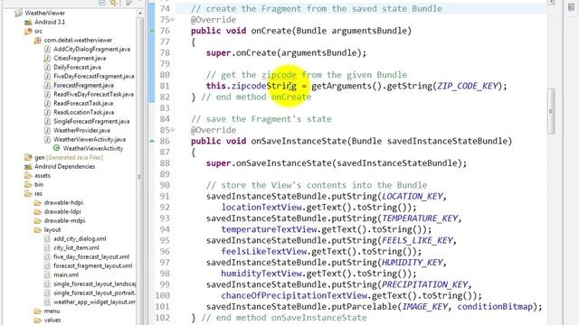 lesson14 34 SingleForcastFragment java Methods onCreate, onSav смотреть онлайн