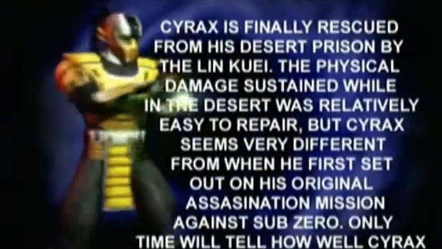 Mortal Kombat Gold - Dreamcast - Cyrax - Biography смотреть онлайн