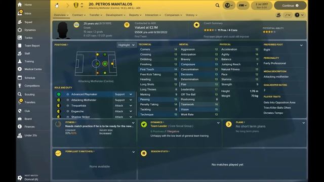 AEK FC Team & Tactics Guide - Football Manager 2018 (FM18) смотреть онлайн