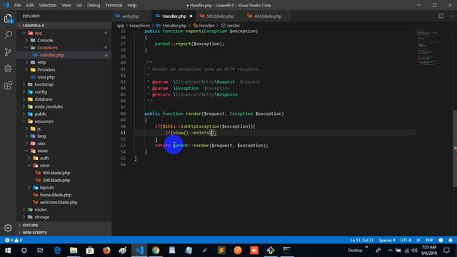 Laravel 6.0 | Laravel Telescope | Error exception смотреть онлайн