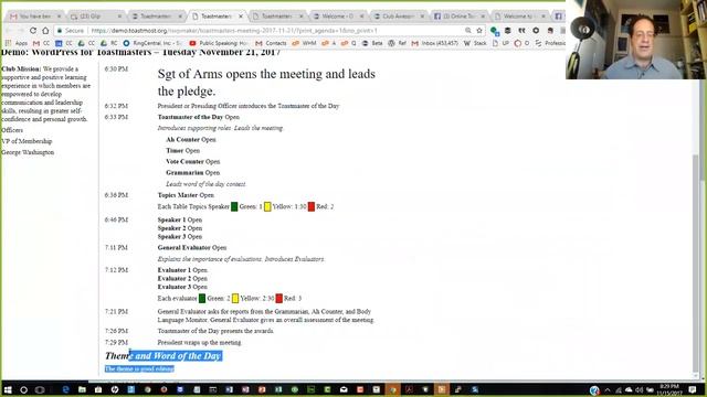 WordPress for Toastmasters "office hours" club leader coaching session смотреть онлайн