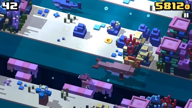 Crossy Road - All 12 Ocean Characters смотреть онлайн