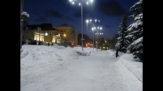 Зимний вечер в ПЕРМИ Winter evening in PERM смотреть онлайн