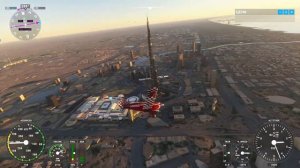 Microsoft Flight Simulator - Burj Khalifa - Palm Jumeirah Dubai (Бурдж-Халифа Пальма Джумейра Дубай