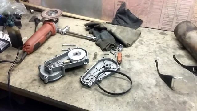 переделка редуктора под ремень ч.2 смотреть онлайн