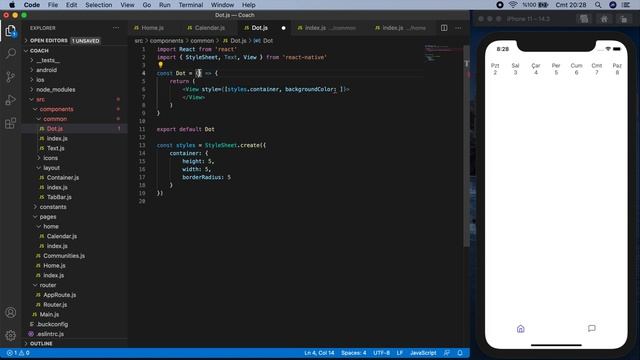 Haftalık Takvim | React Native ile Pomodoro Sayacı #11 смотреть онлайн