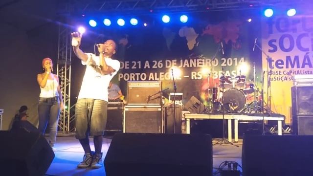 Kanhanga e Nega Fyah - Paz de Espírito Ao Vivo no Fórum Social Temático de POA смотреть онлайн