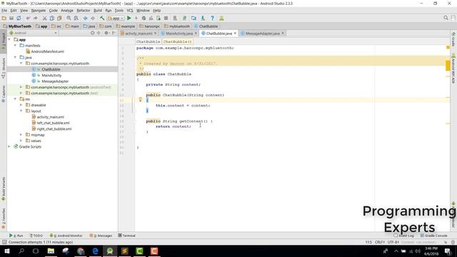 Beautiful Bubble Chat Layout using 9-patch image Android Studio смотреть онлайн