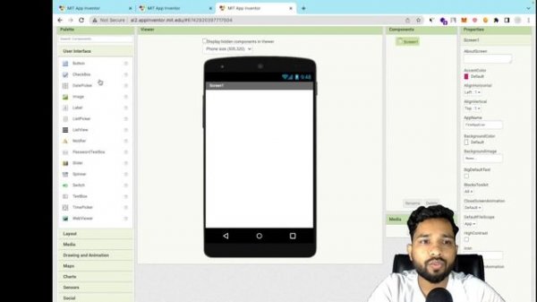 Introduction Of MIT App Inventor & Create First App in App Inventor | Full Course 2023 #1