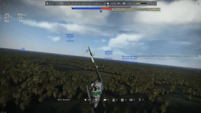 Bf 109K-4 War Thunder смотреть онлайн