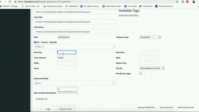 Saved Link Generator for IDX Broker Premium SEO Tool free with IDX Addons смотреть онлайн