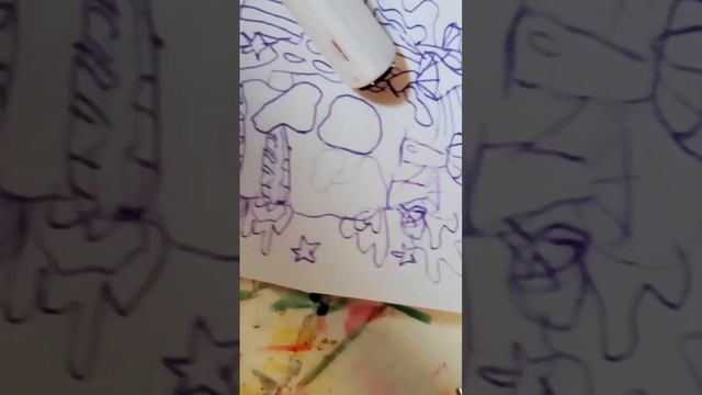 рисуем череп с радугой... смотреть онлайн