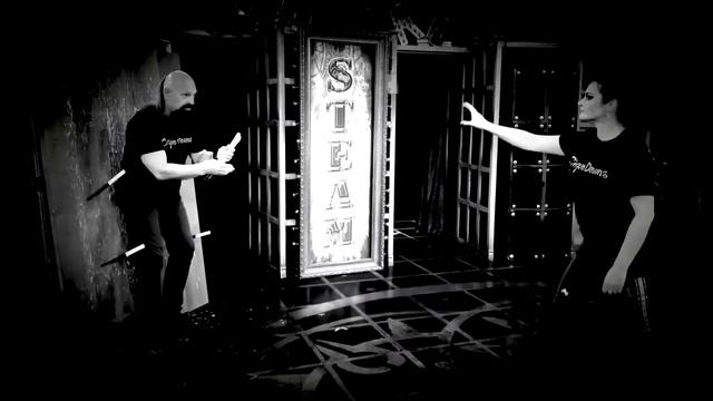 Throwing a knife into a flower