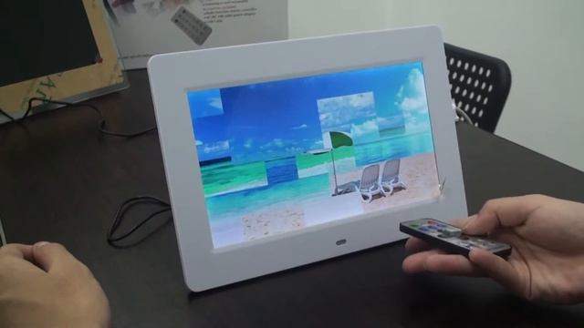 TFT-LCD Digital Photo Frame with Slideshow Alarm Clock MP3 MP4 Movie Player with Remote Desktop смотреть онлайн