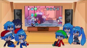 BF FAMILY react to vs imposter V4 | yellow week | gya gacha (2/2)