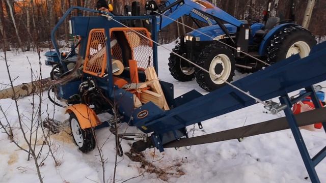 Amazingly fast firewood processor in action Range Road Eco Pro 300 смотреть онлайн
