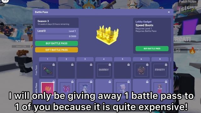 HOW TO GET FREE SEASON 3 BATTLE PASS IN ROBLOX BEDWARS! смотреть онлайн