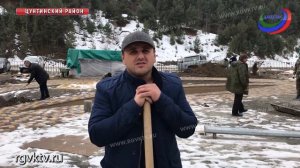 В селении Кидеро Цунтинского района  идет реконструкция  парка