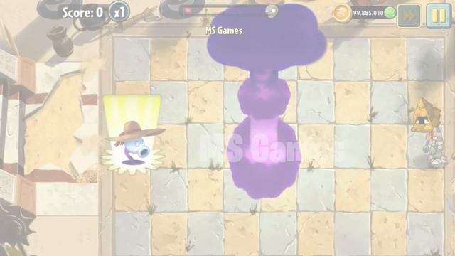 PvZ 2 Challenge - 50 Plants Level 1 Power Up Vs Pyramid Head Zombie Level 15 смотреть онлайн
