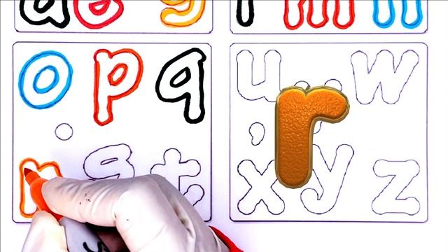 LEARN small Alphabets a-z for kids | Learn Alphabets Writing, Coloring & Tracing | Alphabet songs смотреть онлайн