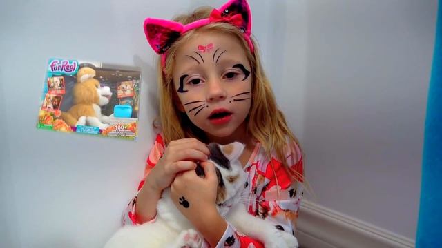 Nastya is arranging a birthday for her kitty смотреть онлайн