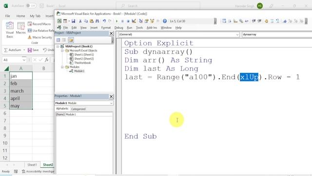 Dynamic Arrays in VBA | VBA Arrays in detail | VBA Tutorial in Hindi смотреть онлайн