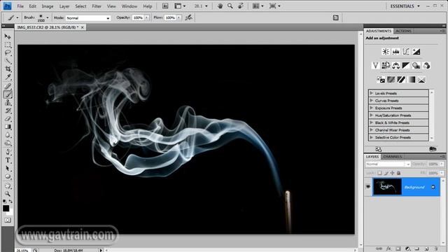 Improve your smoke photos with a Photoshop Quick Tip-Week 62 смотреть онлайн