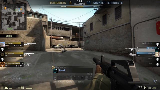 My first 5k ace! with m4a1-s in de_dust 2 смотреть онлайн