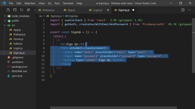 Firebase Authentication Tutorial with Private Routes in React and Vue смотреть онлайн