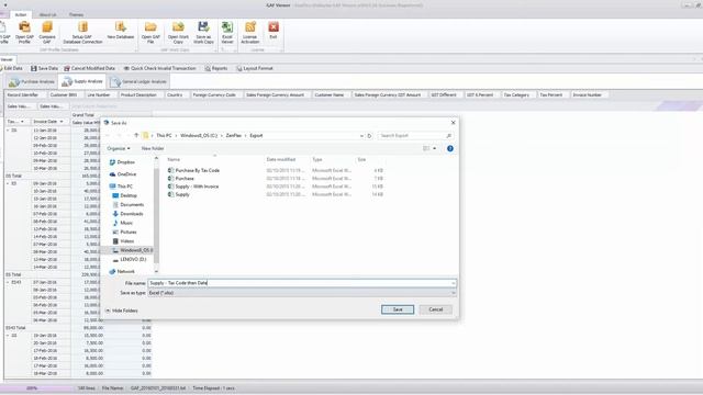 ZenFlex GAF Viewer - DIY Summarized GST Transactions and Export to Excel смотреть онлайн