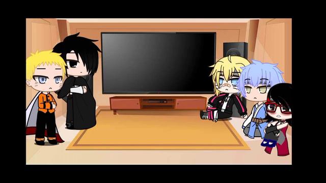 🌻🍥Реакция взрослых Наруто, Саске + Мицуки, Боруто и Сарада на шип БоруМицу🍡🍙 смотреть онлайн