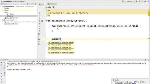 Capítulo 24 Kotlin - Funciones con paramétros con nombre смотреть онлайн